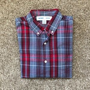 NWT Boys Old Navy Patterned Button Down Shirt